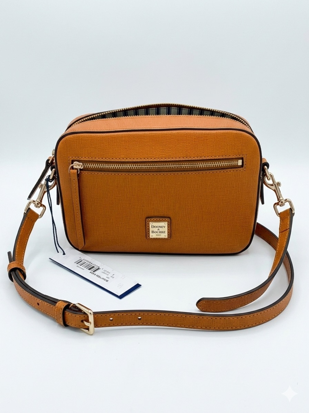 NWT - Dooney & Bourke Saffiano Leather Crossbody Bag in Natural